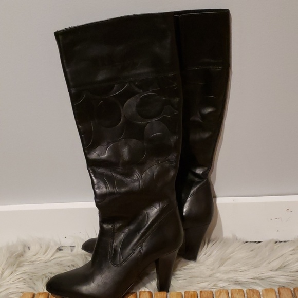 Coach Shoes - Coach heeled boots black